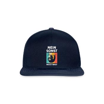Faultier Sarkasmus Sarkastischer Spruch Geschenk - Snapback Cap - Navy/Navy - Vorne