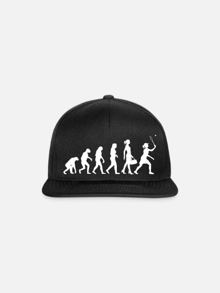 Evolution Frauen Badminton - Snapback Cap - Schwarz/Schwarz