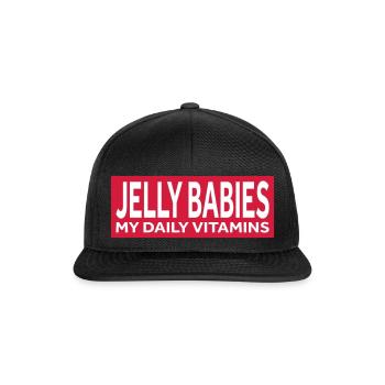JELLY BABIES - MY DAILY VITAMINS - Snapback Cap - black/black - Front