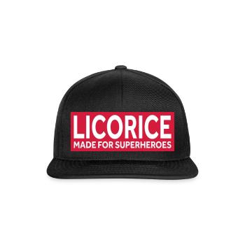 LICORICE - MADE FOR SUPERHEROES - Snapback Cap - black/black - Front