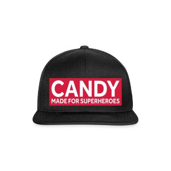 BONBONS - FAITS POUR LES SUPER-HÉROS - Casquette snapback - noir/noir - Devant