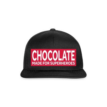 LE CHOCOLAT - FAIT POUR LES SUPER-HÉROS - Casquette snapback - noir/noir - Devant