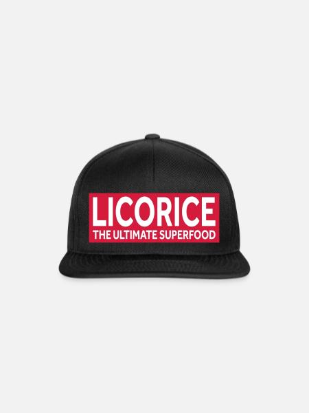 LICORICE - THE ULTIMATE SUPERFOOD - Snapback Cap - black/black