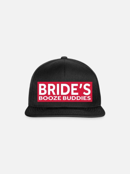 BRIDE’S BOOZE BUDDIES - Snapback Cap - Schwarz/Schwarz