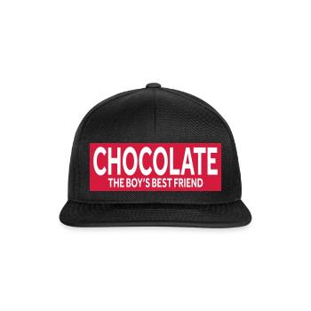 CHOCOLATE – THE BOY'S BEST FRIEND - Snapback Cap - black/black - Front