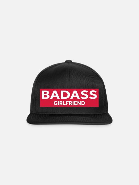 BADASS GIRLFRIEND - Snapback Cap - Schwarz/Schwarz