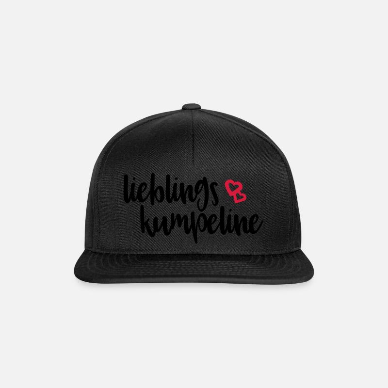 Lieblingskumpeline Freundin beste Freundinnen - Snapback Cap - Schwarz/Schwarz