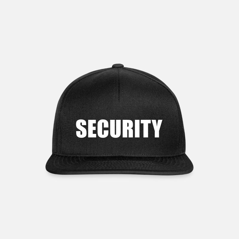 Security - Sicherheitsdienst - Snapback Cap - Schwarz/Schwarz