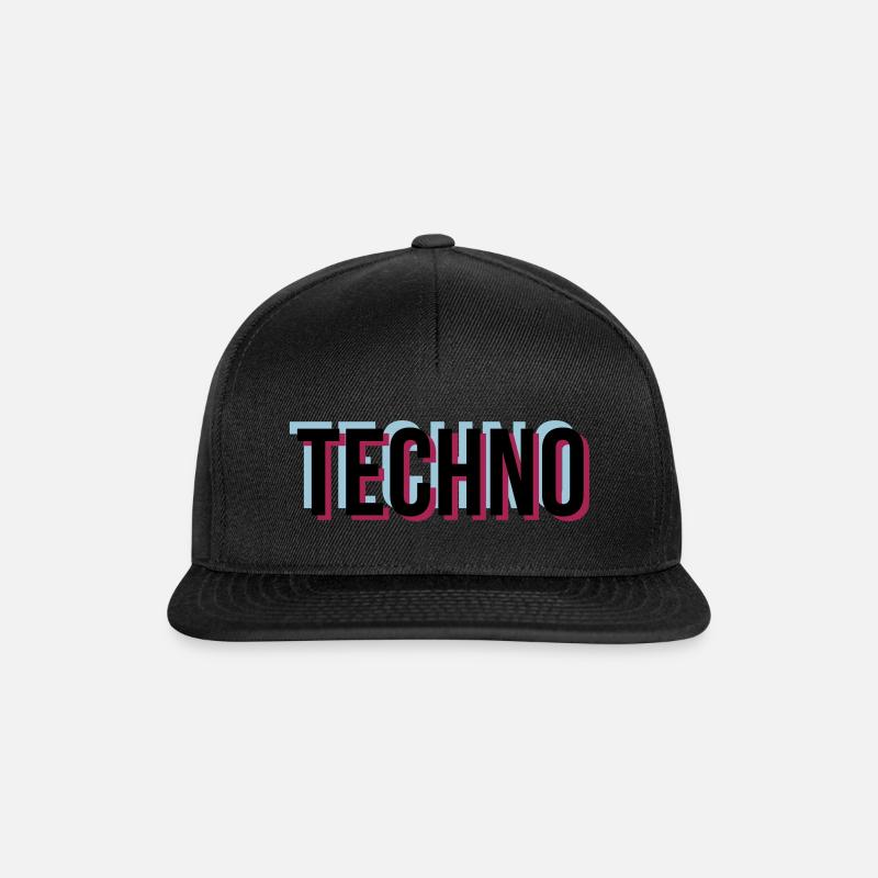 Trippy techno - Snapback Cap - black/black