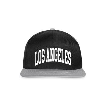 Los Angeles - Casquette snapback - noir/gris - Devant