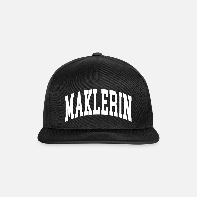 Maklerin - Snapback Cap - Schwarz/Schwarz