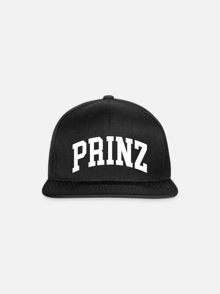 Prinz - Snapback Cap - Schwarz/Schwarz