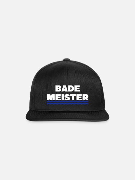 Bademeister - Snapback Cap - Schwarz/Schwarz