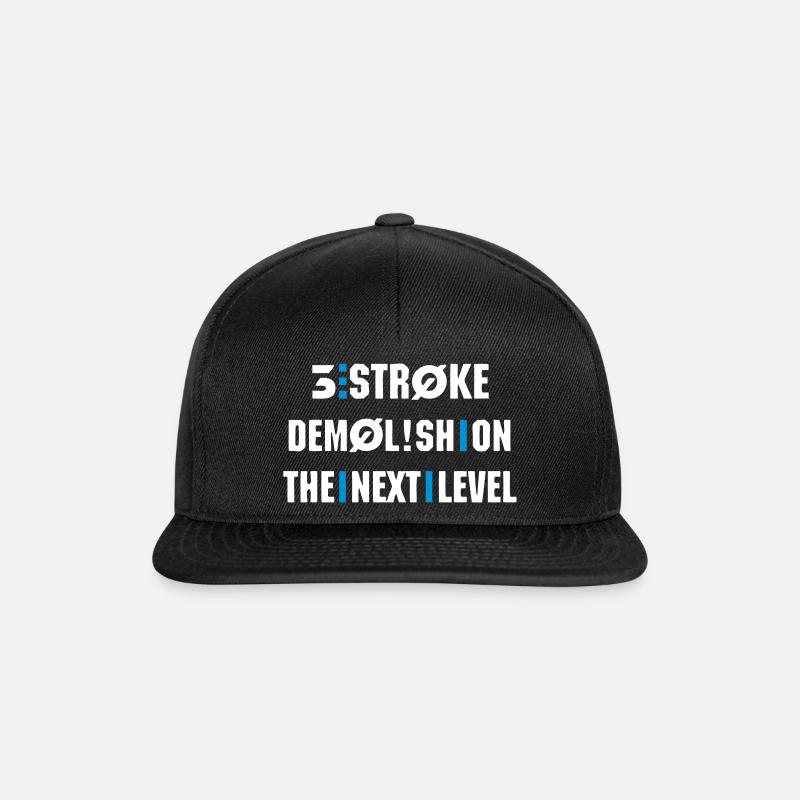 Next Level - Snapback Cap - Schwarz/Schwarz