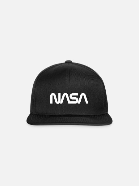 NASA Logo - Snapback Cap - Schwarz/Schwarz