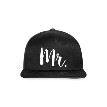Mr. - Snapback Cap - Schwarz/Schwarz - Vorne