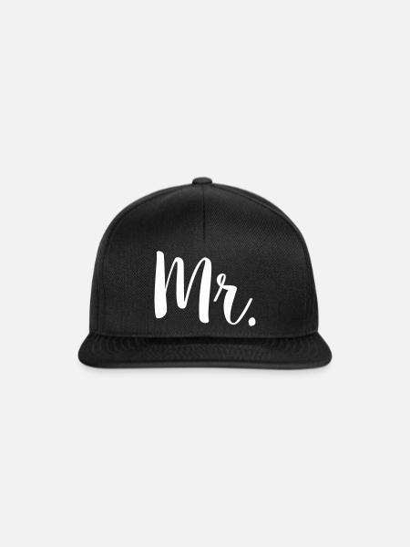 Mr. - Snapback Cap - Schwarz/Schwarz