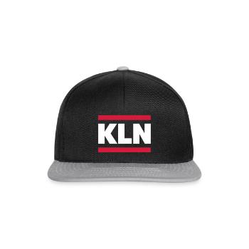 KLN | COLOGNE DESIGN - Snapback Cap - black/grey - Front