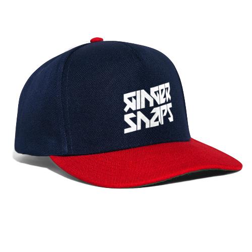 Ginger Snap5 logo (two lines white) - Snapback Cap