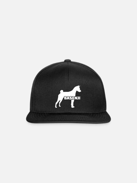 Basenji - Snapback Cap - Schwarz/Schwarz