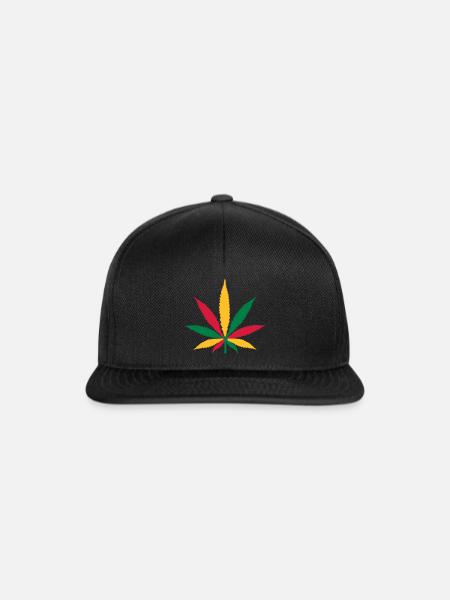 Marihuana Reggae - Snapback Cap - Schwarz/Schwarz