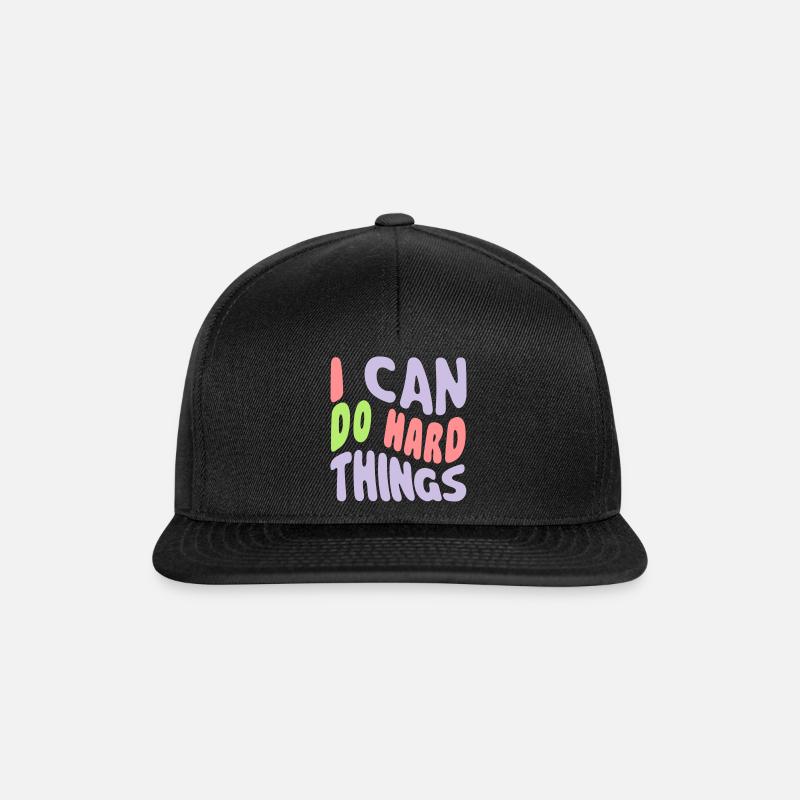 I Can Do Hard Things - Snapback Cap - Schwarz/Schwarz