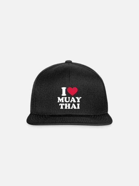 Muay Thai - Snapback Cap - Schwarz/Schwarz