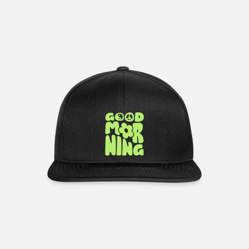 Good Morning - Snapback Cap - black/black