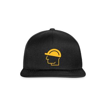 Construction Manager Helm Construction Site Construction Worker Construction - Snapback Cap - black/black - Front
