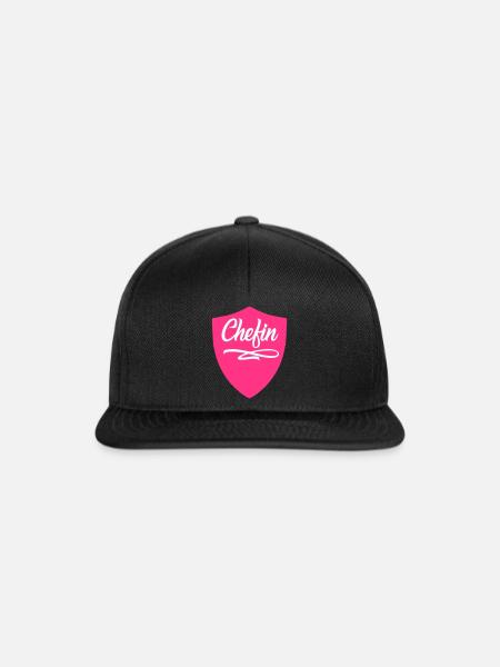 Chefin Wapppen - Snapback Cap - Schwarz/Schwarz