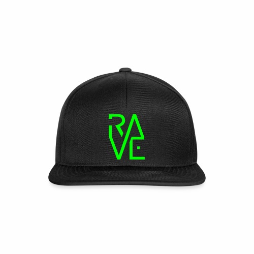 Rave Minimal Text Electronic Music Techno Schrift - Snapback-caps