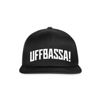 UFFBASSA! UFFBASSA | DIALEKT SCHWÄBISCH - Snapback Cap - Schwarz/Schwarz - Vorne