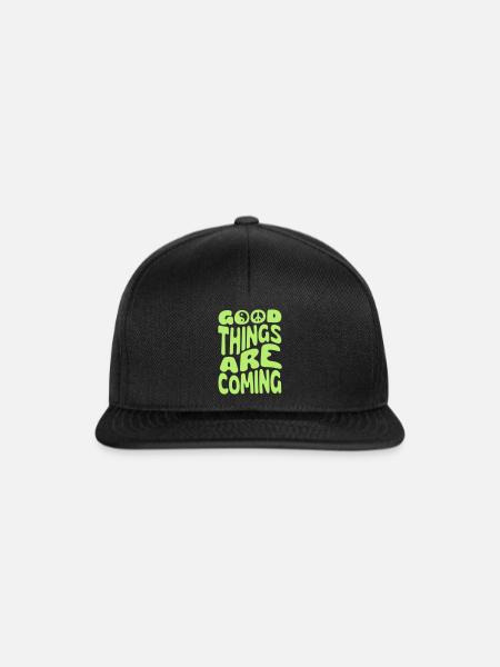 Good Things Are Coming - Snapback Cap - Schwarz/Schwarz