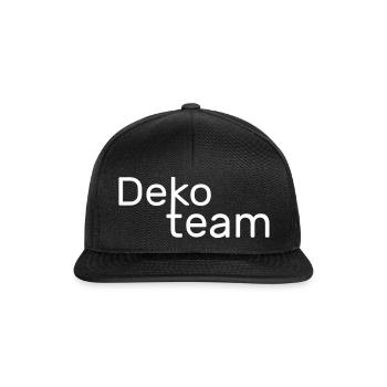Dekoteam - Snapback Cap - Schwarz/Schwarz - Vorne