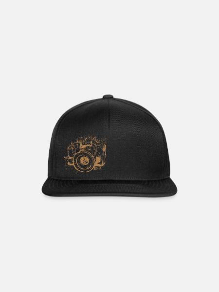 Cam Line Collage - Snapback Cap - Schwarz/Schwarz
