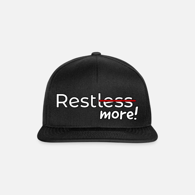 Agité - Casquette snapback - noir/noir