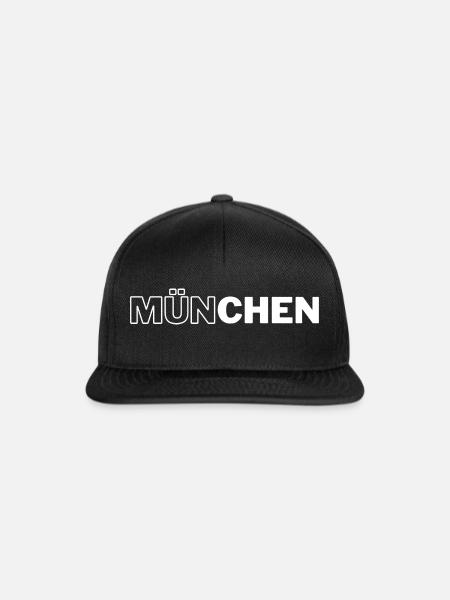 München - Snapback Cap - Schwarz/Schwarz