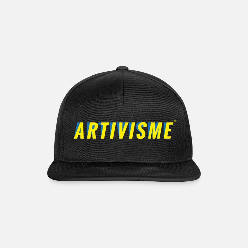 Science-Fiction-Artivismus - Snapback Cap - Schwarz/Schwarz
