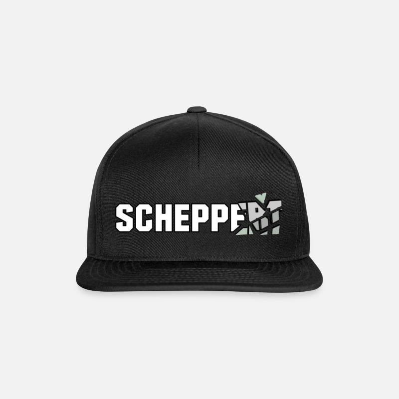 Hochets « le design pour la soirée techno » - Casquette snapback - noir/noir