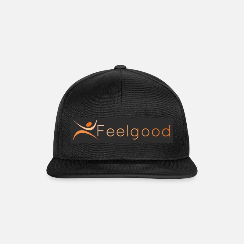 Feelgood Logo - Snapback Cap - Schwarz/Schwarz