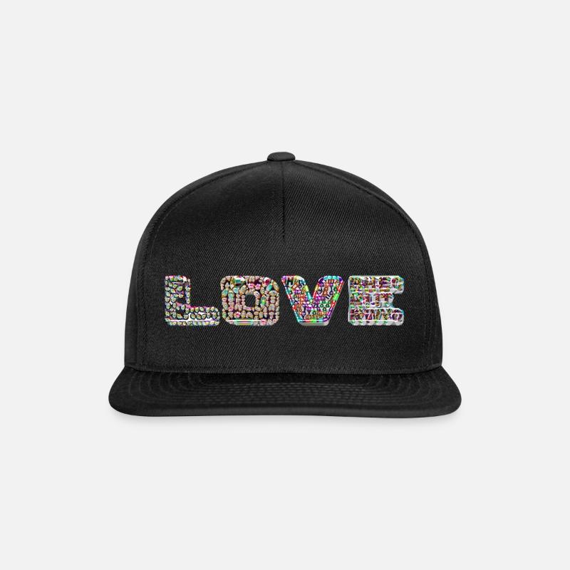 Love - Snapback Cap - black/black