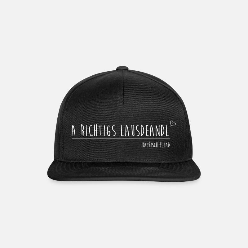 Lausdeandl - Snapback Cap - Schwarz/Schwarz