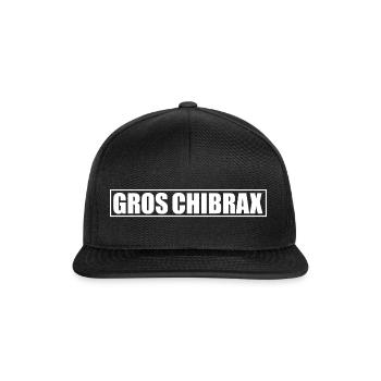 Gros Chibrax - Casquette snapback - noir/noir - Devant