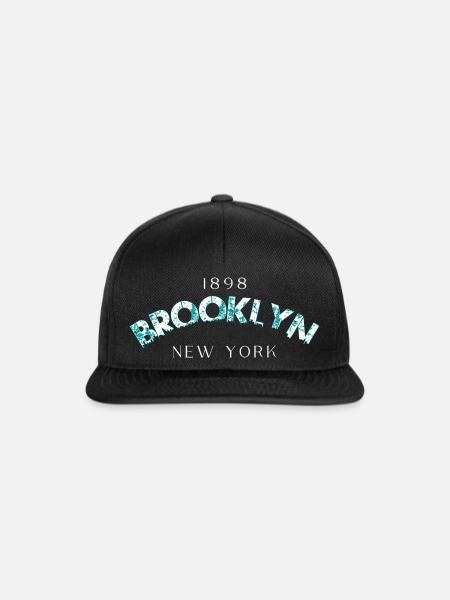 Brooklyn New York - Snapback Cap - Schwarz/Schwarz