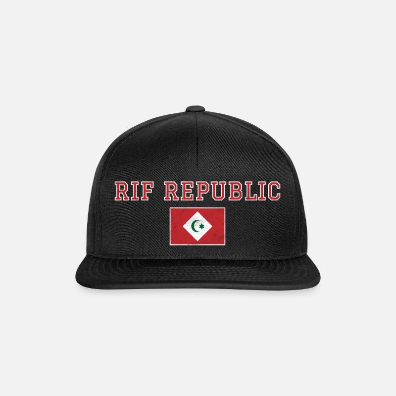 Rif-Republik - Snapback Cap - Schwarz/Schwarz