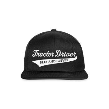 Tractor Driver – Sexy And Clever (Farmer / W) - Snapback Cap - black/black - Front