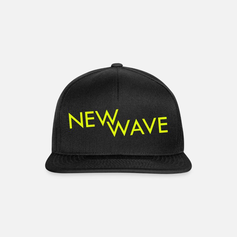 New Wave - Snapback Cap - Schwarz/Schwarz