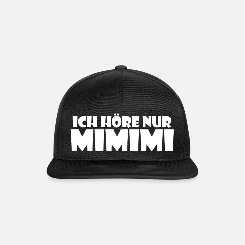 J'écoute seulement MIMIMI - Casquette snapback - noir/noir