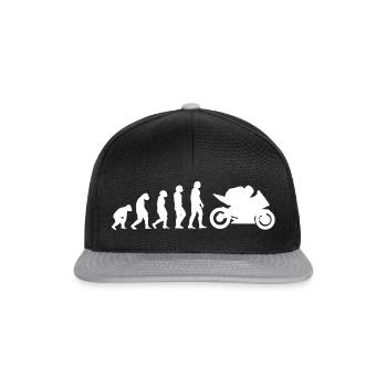 Motorrad Evolution - Snapback Cap - Schwarz/Grau - Vorne
