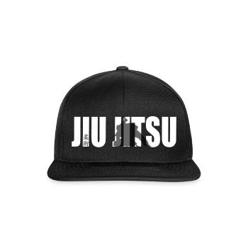 Ju-Jutsu Ju Jutsu Jiu Jitsu Kampfsport Kampfkunst - Snapback Cap - Schwarz/Schwarz - Vorne